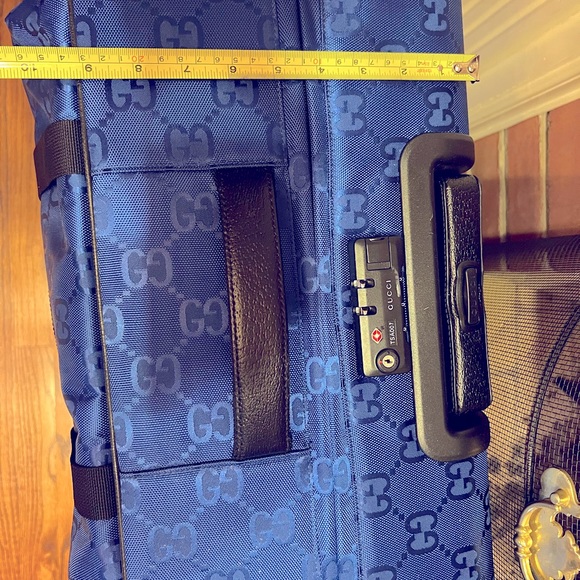 NWT Authenticity Guarantee Blue GG Gucci Off The Grid Trolley 24” Large Luggage - Picture 8 of 9